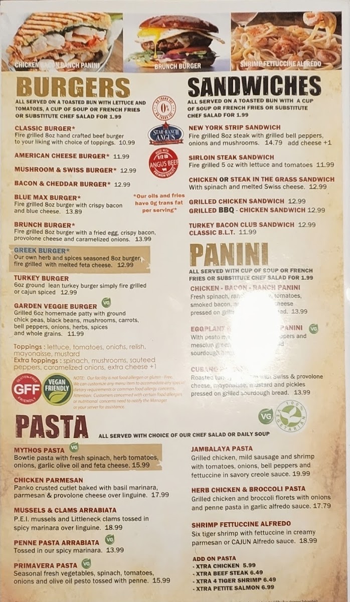 Mythos Restaurant Menu - Image 6